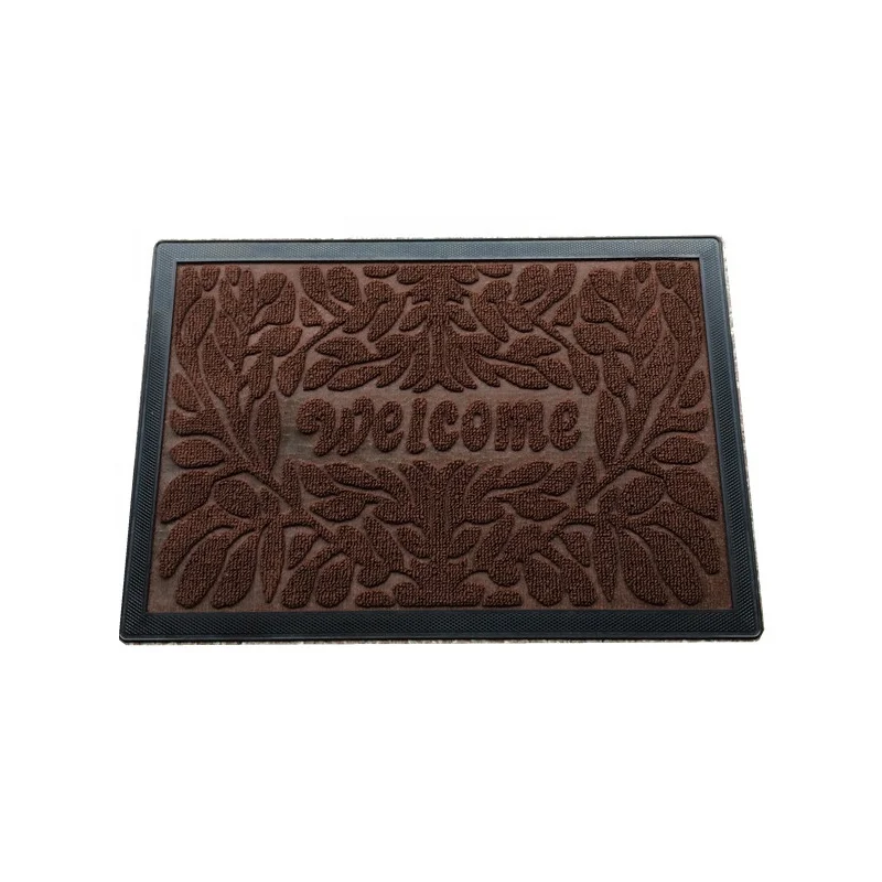 
Wholesale Welcome 45x75cm PP Solid Color Good Prices Bar Door Foot Mat 