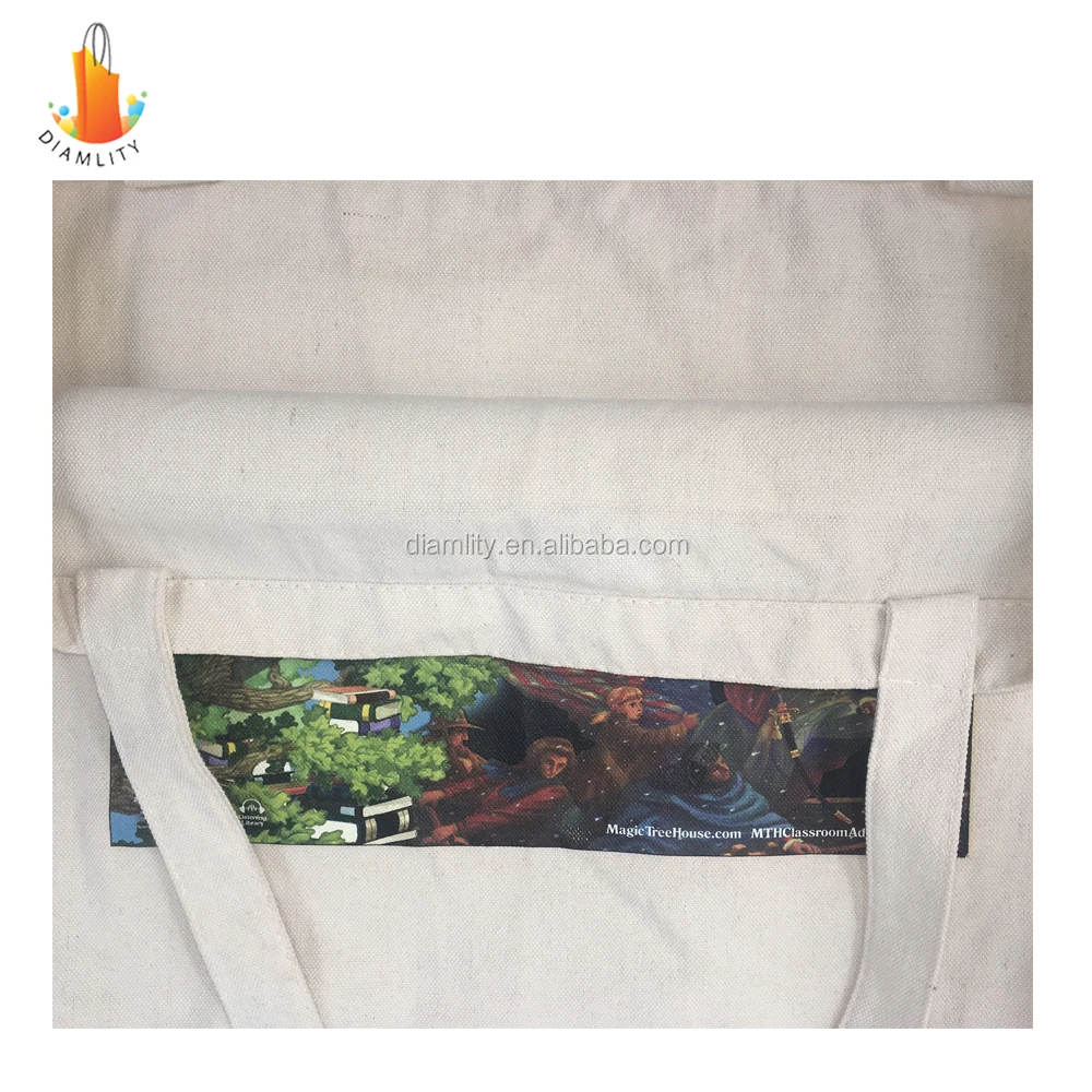 Рекламная дешевая сумка для покупок из органического хлопка