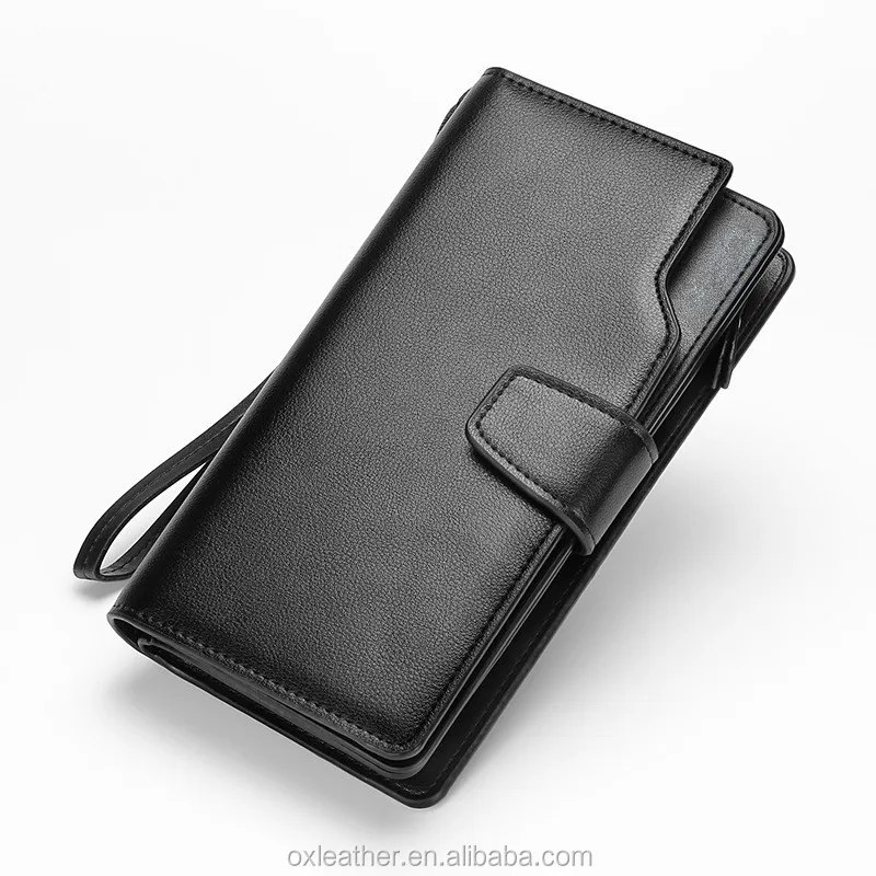 New Men Wallets purse Clutch Bag Brand Leather Long Design Men Bag Gift for Men