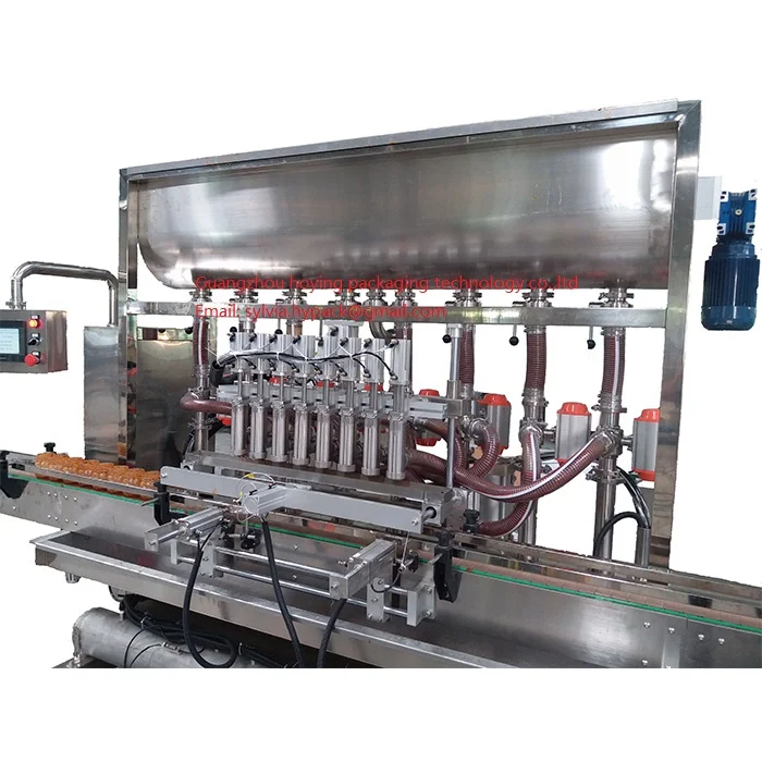 PLC управления смарт-полностью автоматический 8 Насадки поршневой насос для наполнения машина со смесителем Колокольного Типа