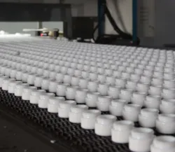 White Glass Bottle 40ML for Cosmetic Cream Packaging Ceramic Glass Bottle with Pump Sprayer for Skin Care Cream