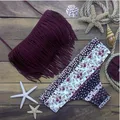 2016 Fashion Brand Tassel Bra Woman Sexy Bikini Set Pad Swimsuits Sport Fringe Top Swimwear Beachwear