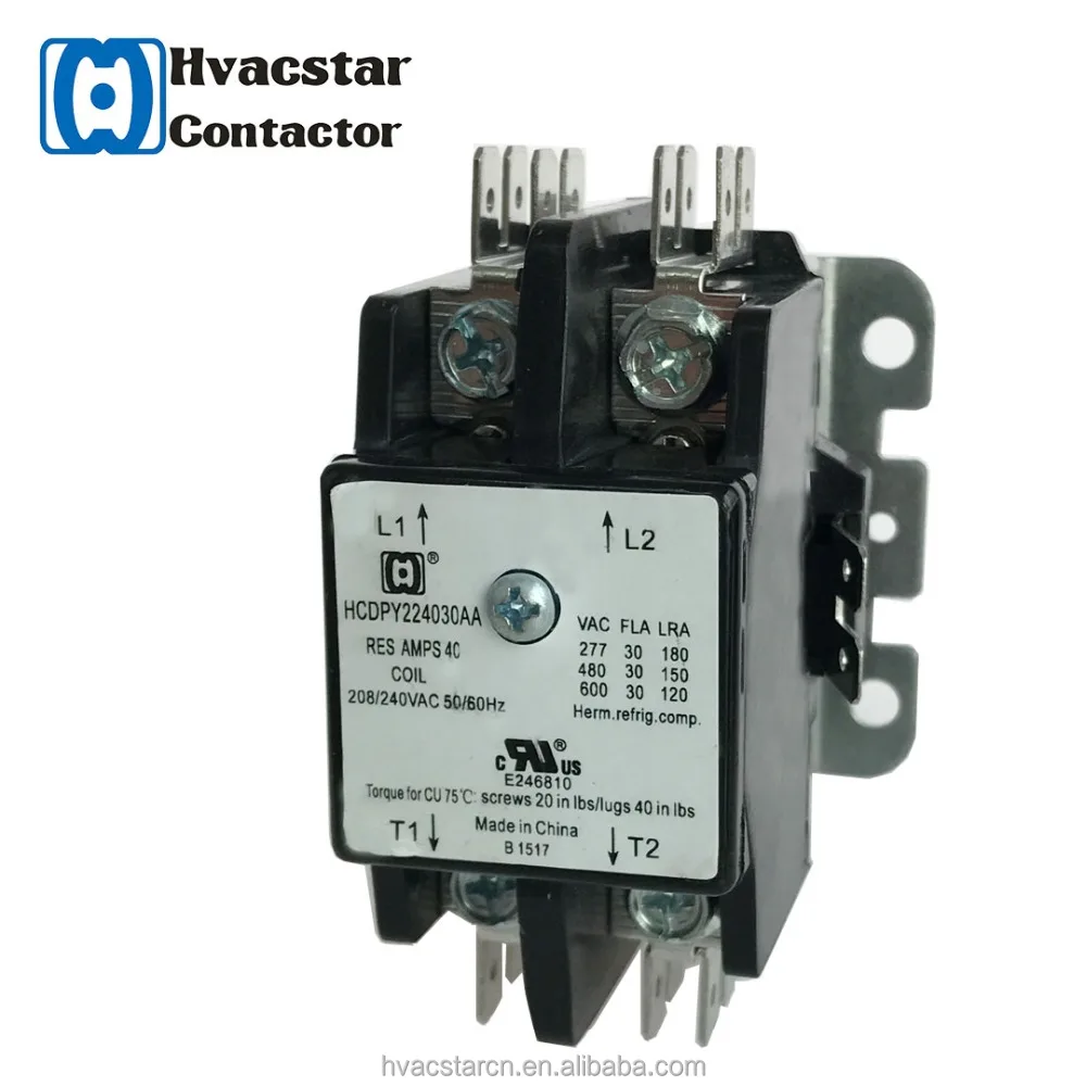 Лучший продавец hcdpy 2 полюса 40A 120 В определенной цели Контактор ac