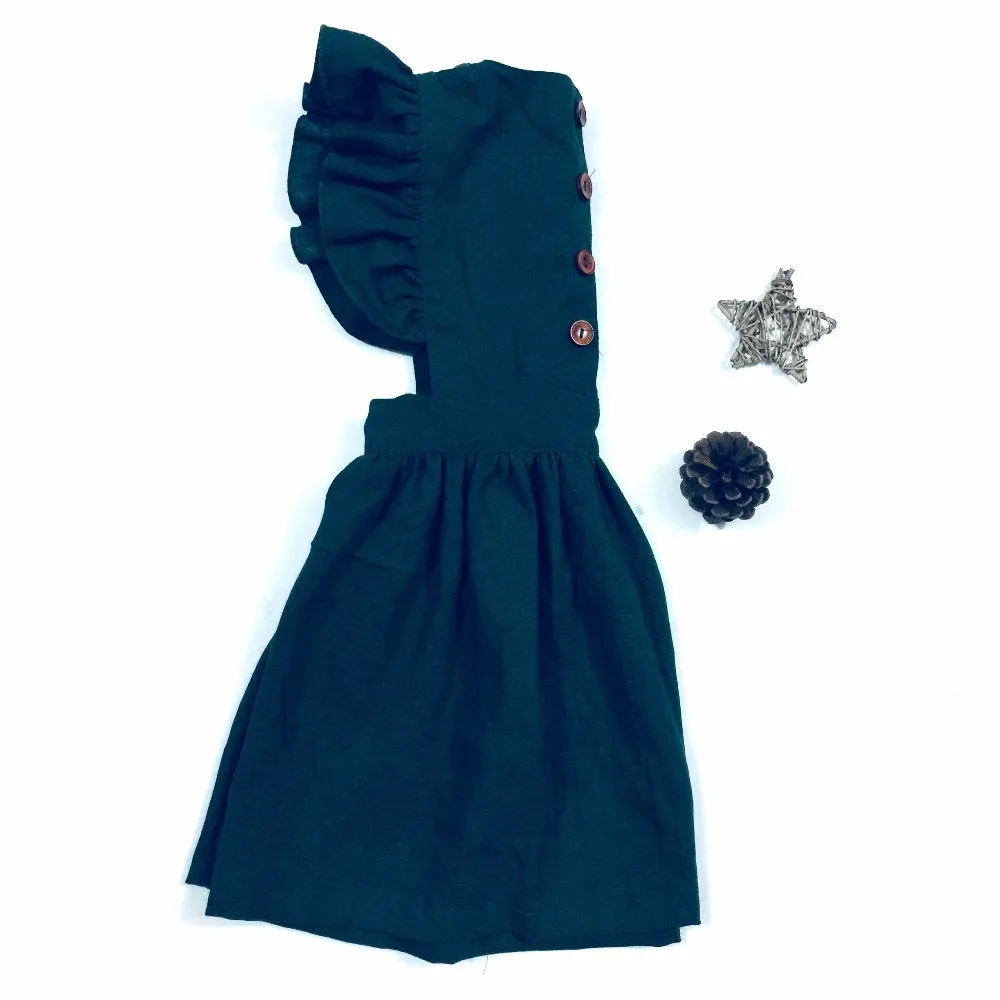 New Design Girl Smocked Dress Flutter Sleeve Cotton Fabric Handmade Girl Dress Wholesale