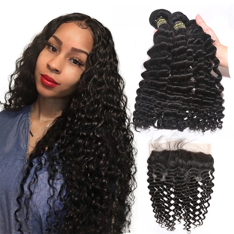 
JP Brazilian 3 Straight hair bundles with lace closure, virgin human hair from very young girls, virgin 3 way part hair closure 