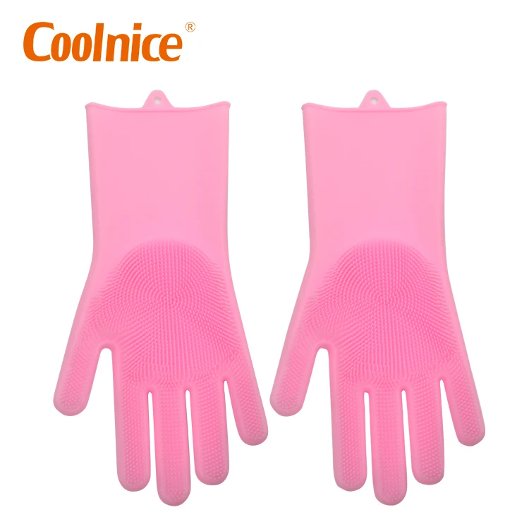 Colorful not  latex glove  reusable kitchen silicon dish washing  gloves