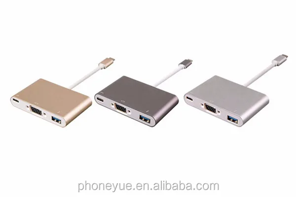Мульти-порт usb 3.1 type-c для vga адаптер конвертер для chromebook