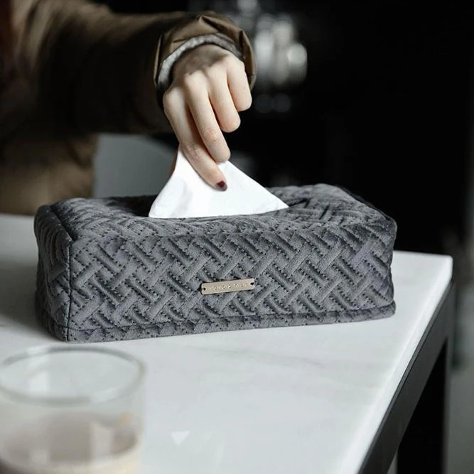 
car velvet black tissue paper box toilet in container boxes for table facial hotel napkins tissue box custom 
