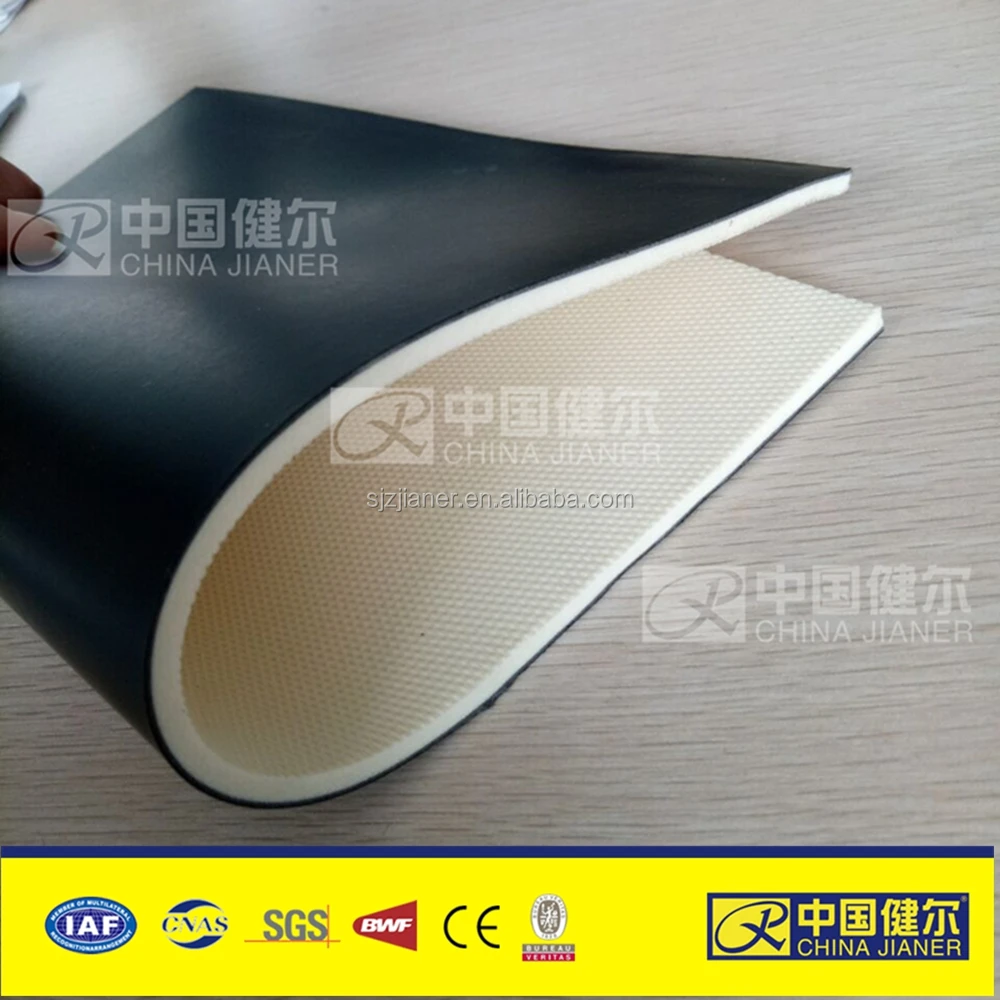 JIANER PVC portable dance floor with 4.5MM 5.0MM Wear resistance and durable marley dance floorf for PVC roll