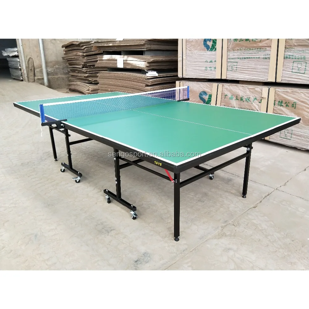 Table Tennis Table with Net Set - Features 10-Min Assembly, Playback Mode, Compact Storage