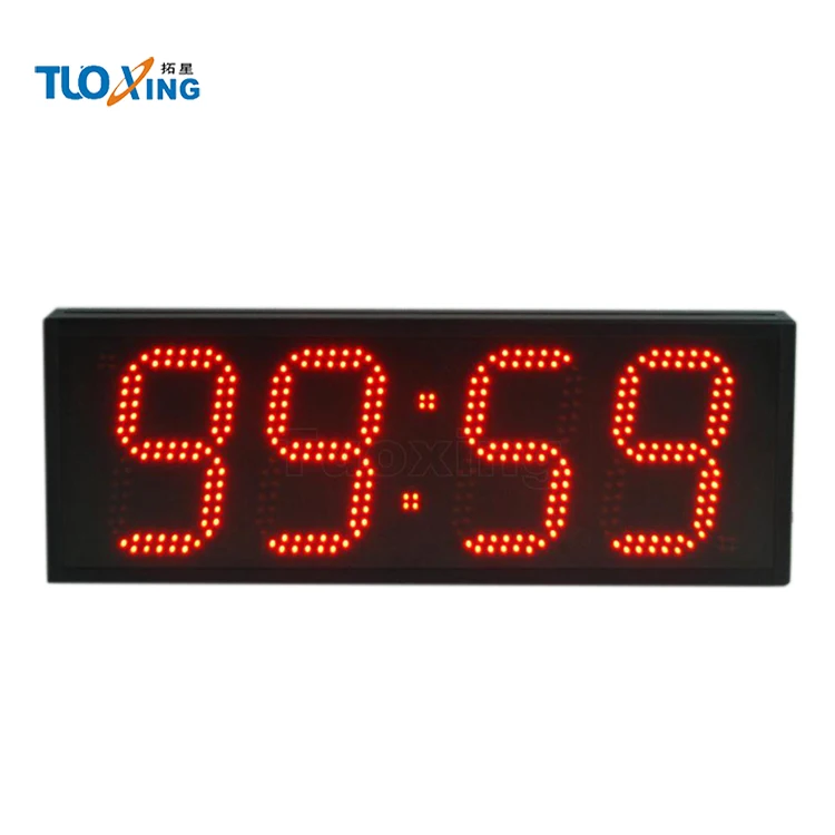 6 дюймов 4 цифры большие цифровые настенные часы большой Электрический промышленный