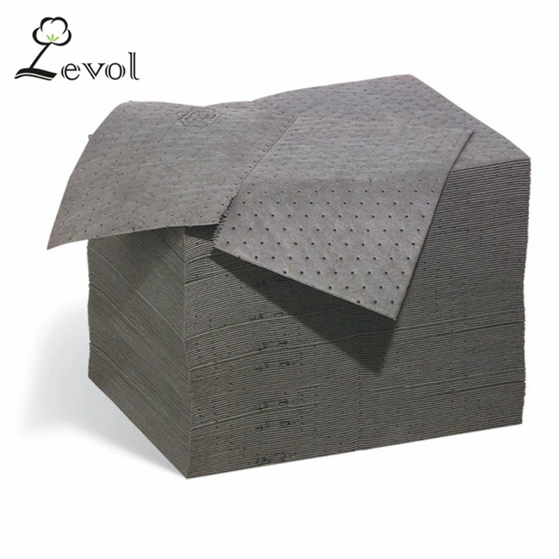 Non woven fabric universal absorbent liquid and oil absorbent pad