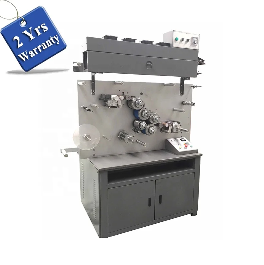 UGS1002 2 Color Automatic Rotary Satin Label Printing Machine, textile polyester ribbon tape offset printer