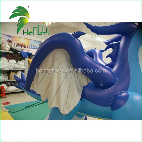 Showy Strong  Inflatable Zenith Dragon Inflatable Blue Dragon With Big Wings