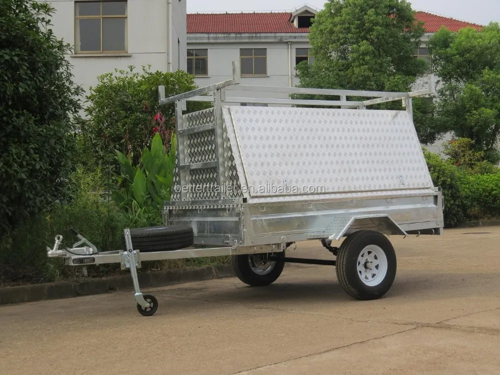 worker builders tools aluminum tradesman  trailer