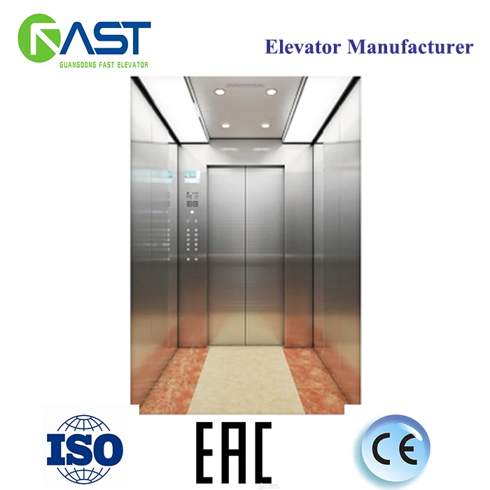 Small shaft design 320KG machine roomless home Lift elevator