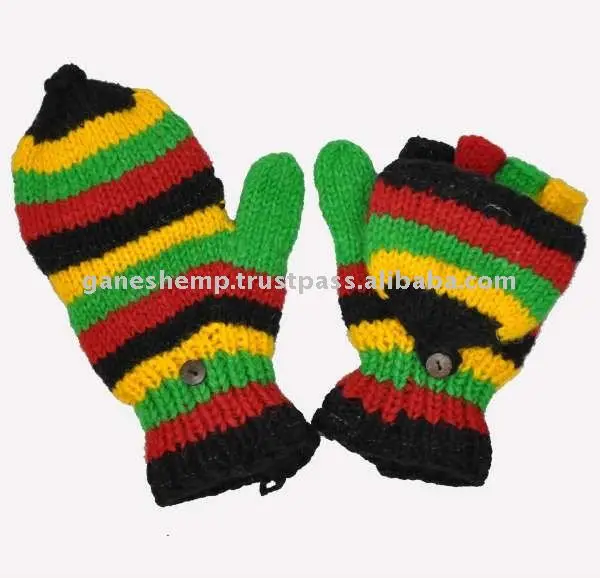 Rasta Scarves, Hats & Gloves Set