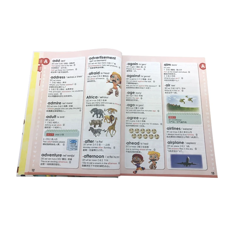 Growing up 3000 words English Dictionary  with many pictures to use visual learning