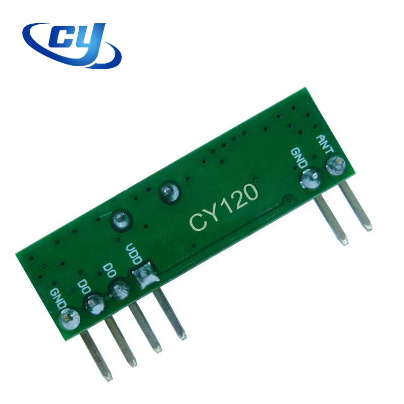
CY120FSK-3-4 Hot Sales Super Heterodyne Low-cost Wireless 315MHz 433.92MHz FSK Receiver rf Module 