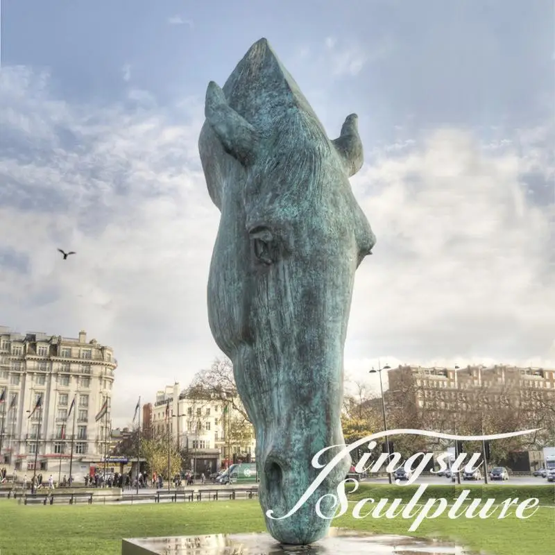 Professional horse head statue london