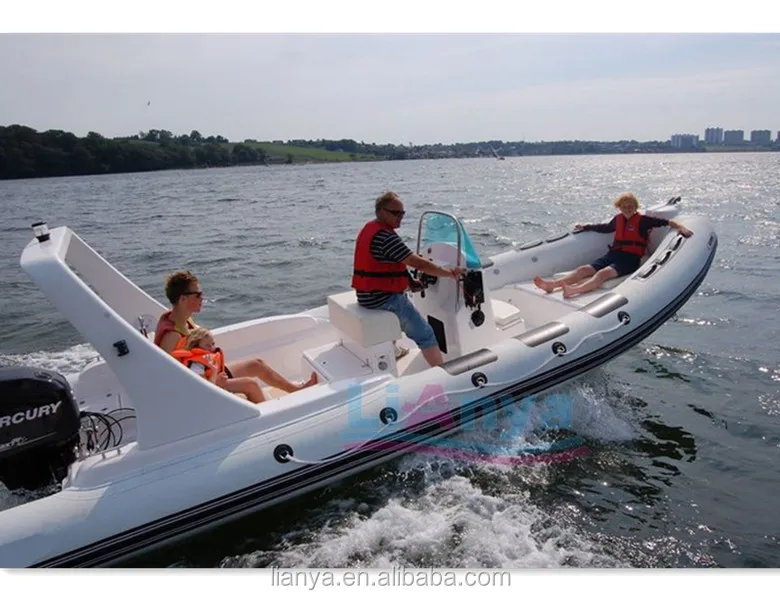Liya luxury 6.6m rigid inflatable boat rib rigid inflatable hypalon boat