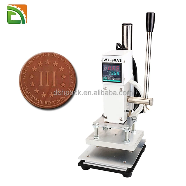 logo embossing pressure label branding tools portable handheld stamping machine