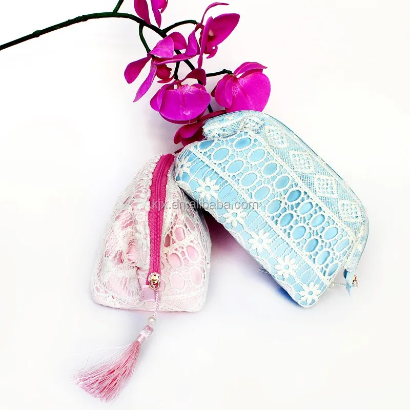 Fantastic lace women cosmetic pouch bag makeup bag for women