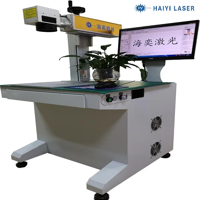 Raycus JPT laser source 20W 30W 50w 60W 100W rotary  Fiber laser marking machine for metal