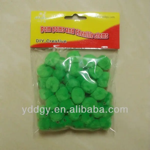 
factory supply colorful cute acrylic pom poms for toys 