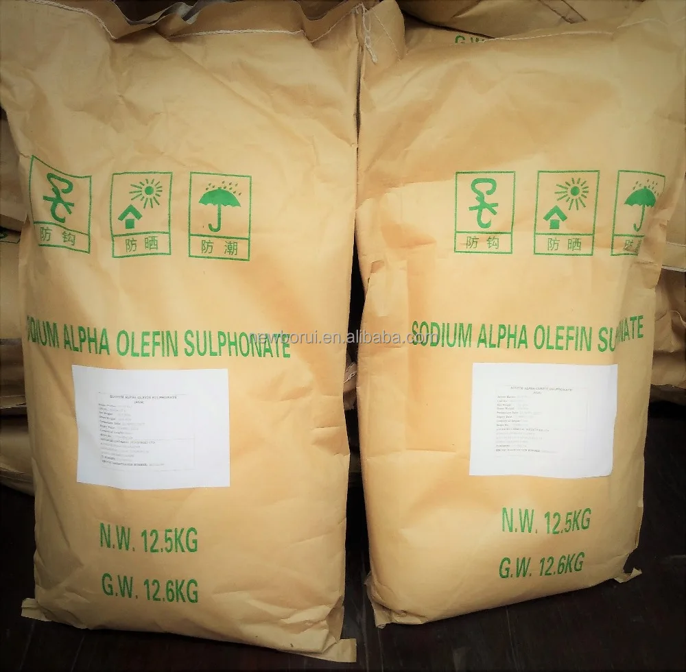 
Sodium Alpha Olefin Sulfonate AOS Powder 92%min ,CAS NO:68439-57-6, applied for washing powder detergent and shampoo 