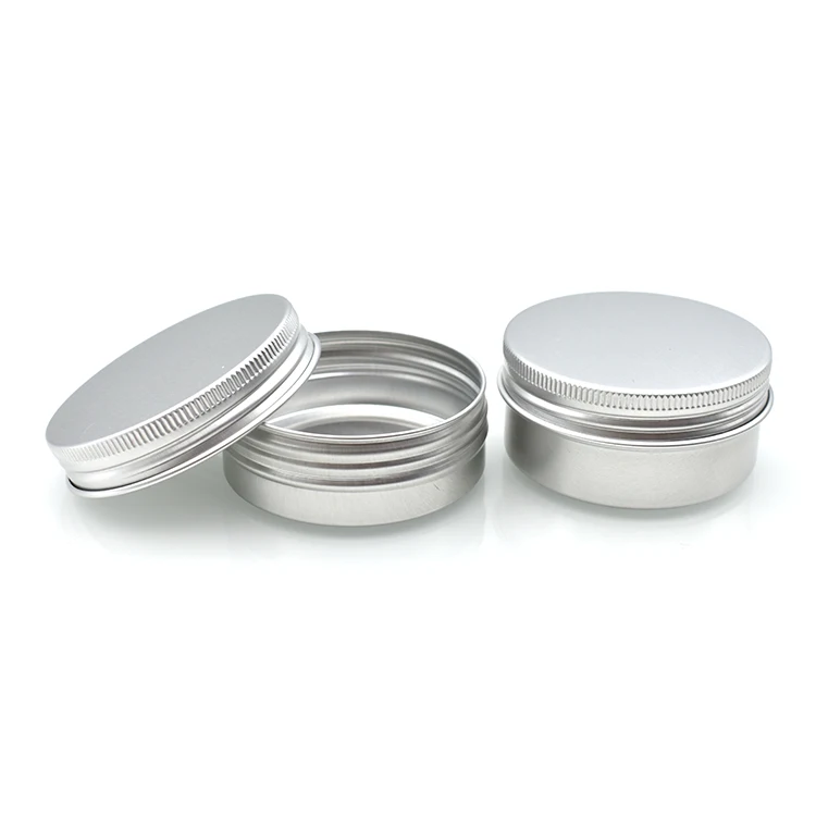 5g 10g 15g 30g 40g 50g 60g 80g silver aluminum jar 30 ml 50 ml aluminum jar container 60ml 80g 100g 120g aluminum jars for food