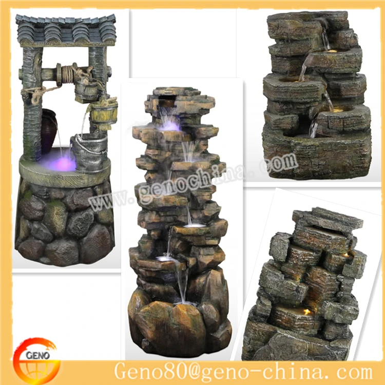 Large Size Rockery Water Fountain Feng Shui Style for Home and Garden Decoration Resin Fountain Bird Fountain Clothes 45 Days