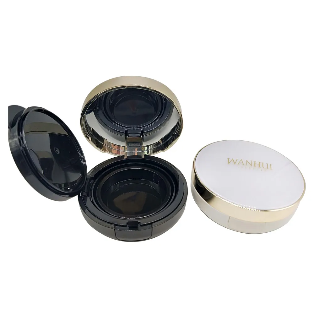 WH-F120A white gold empty air cushion loose powder foundation compact case