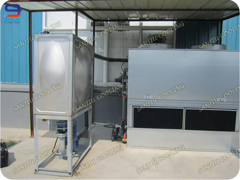 Not FRP Counter Flow Closed Small Rectangular Liquid Cooling Tower Water Cooling Tower