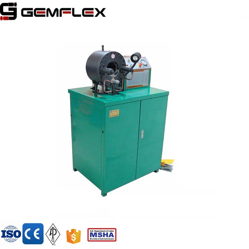 Gemflex parker hydraulic hose crimping machines