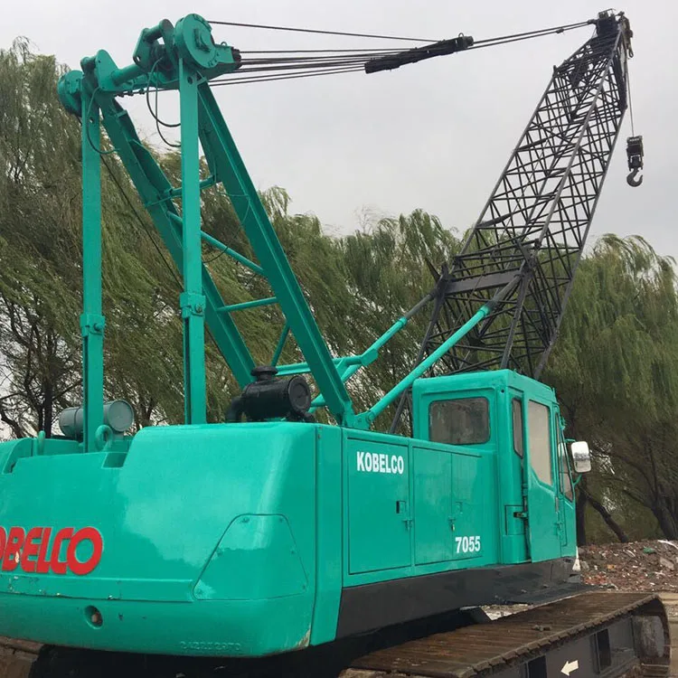 JAPAN ORIGINAL 50 TON USED KOBELCO CRAWLER CRANE 7055