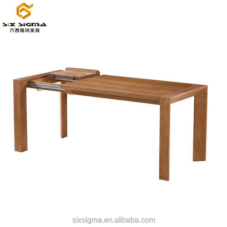 Made in China cheap modern oak wooden dining table veneer