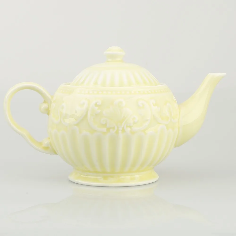 900ml Porcelain Color Glazed Coffee Tea Pots