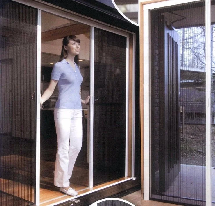 retractable slide pull insect flyscreen window door fly screen