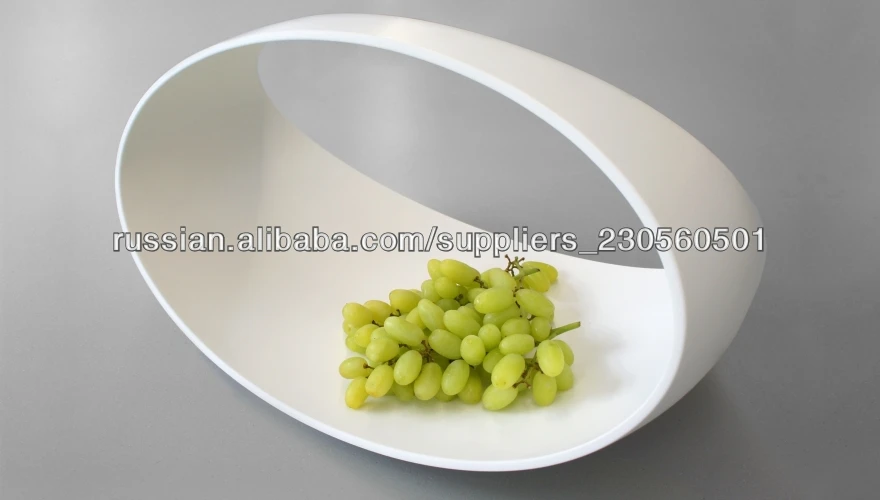 Corian countertop with radius curves