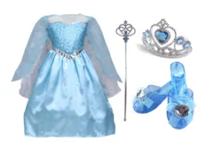 cosplay costume set party favors toys girls princess dress with 4pcs