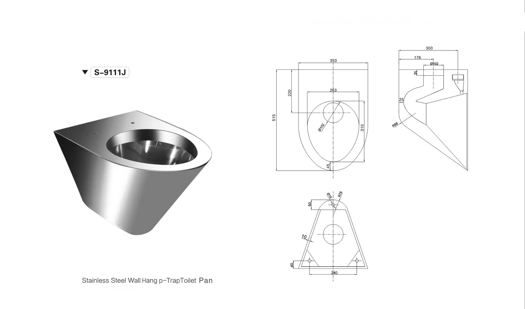 Factory supply attractive price stainless steel composting toilet