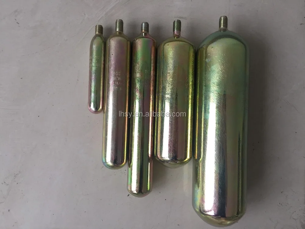 EN 12402-7 certified 33g co2 cylinder / cartridge