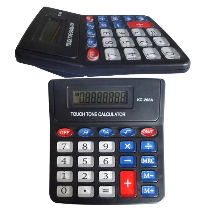 Transparent Buttons Desktop Electronic Calculator 268A