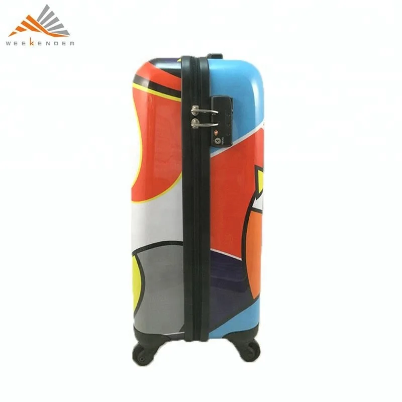 PC Film Carry-on & Sponge Weekender ABS + 210D Polyester Unisex any Color Polycarbonate Suitcase Personalized Luggage Bag