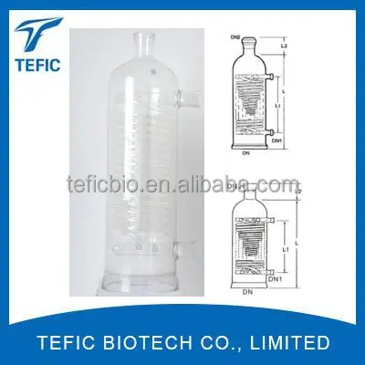 Borosilicate glass Allihn Condensers 300mm lab glassware, glass Jacket coil condenser manufacturer