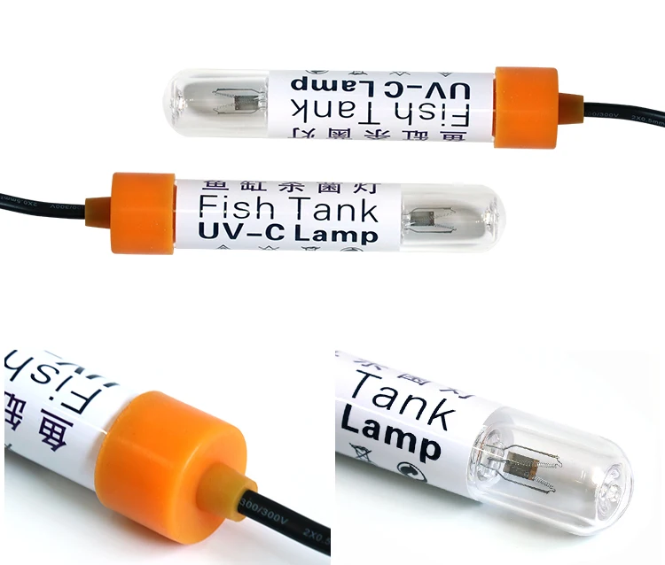 Disinfection Germicidal  3W UV Mini Lamp For Fish Tank With Silicone Seal Head