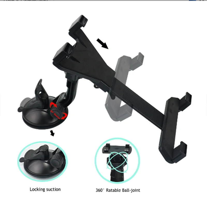 
Tablet holder for car Brand new car windshield suction cup mount tablet holder for ipad car mount for nintendo TQ80+P1 