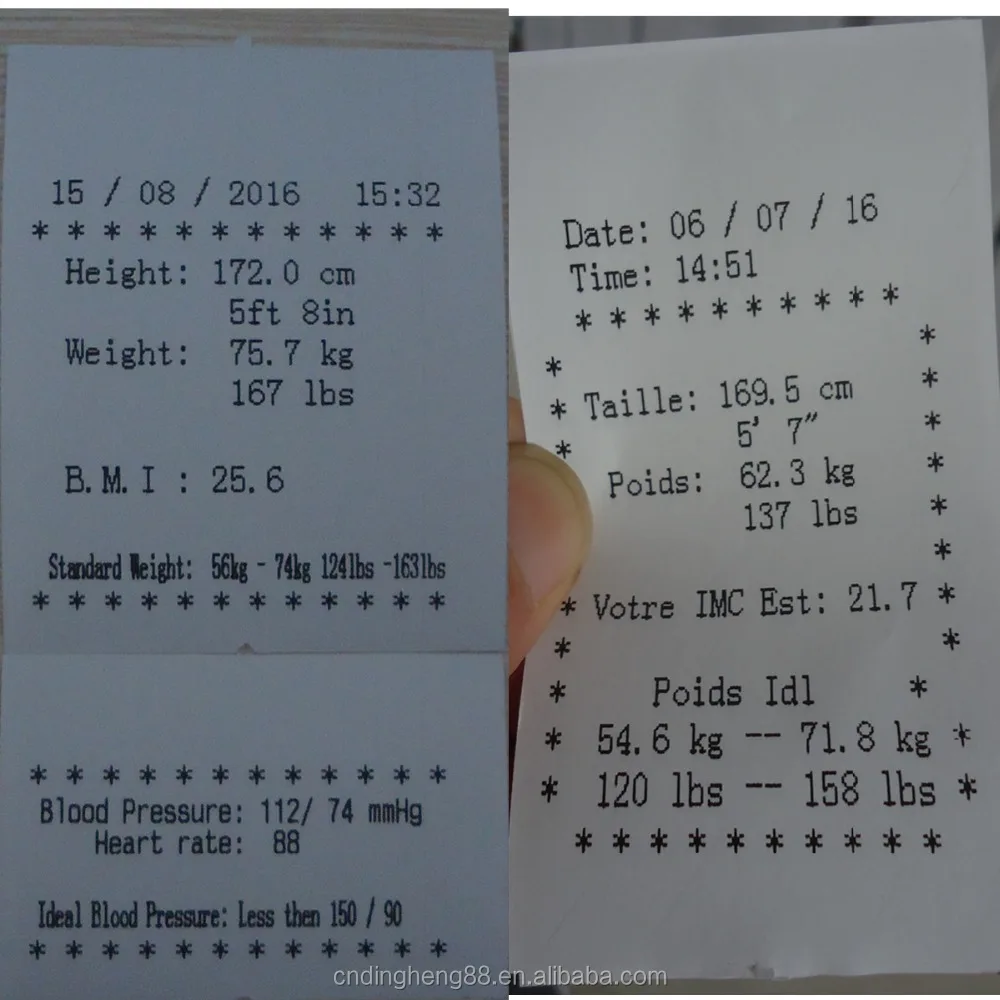 Blood Pressure Monitor Measuring Height and weight balance Floor Scale Type height weight body scales