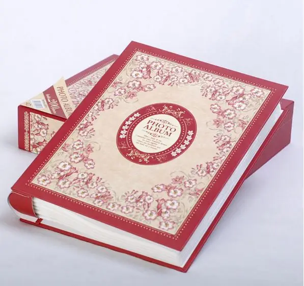 Старинный фотоальбом с 200 страницами, бумажный фотоальбом для хранения фотографий